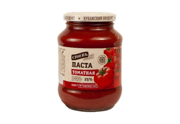 Томатная паста ГОСТ с/бан 530г*12 СТОЕВЪ