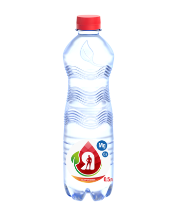 Вода минеральная газированная "Я" 0,5 л